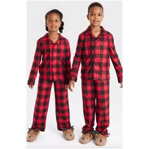 Target Boys Girls Wondershop Christmas Holiday Buffalo Check Pajama Set Size 5